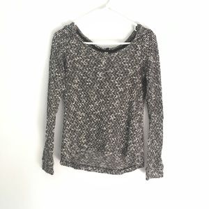 3/25!!!⭐️ Black and White Hooded Sweater